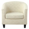 Lussenwert Club Chair Slipcover 2 Piece Jacquard Tub Chair Slipcover
