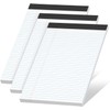 White Note Pads A4 College Ruled Legal Pad, 3 Pack