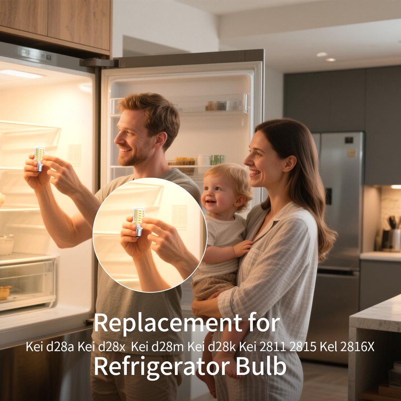 Refrigerator Bulb KEI D28X KEL 2816X 3w Freezer Bulb KEI