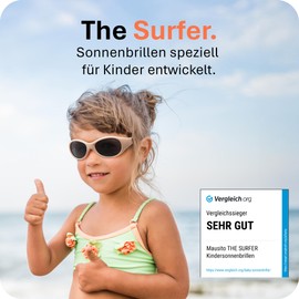 Mausito Children's Sunglasses 2-4 Years & 5-8 Years Comparison Winner Children's Sunglasses 100% UV Protection Flexible Non-Toxic Children's Sunglasses with Strap European Design Made for Children,