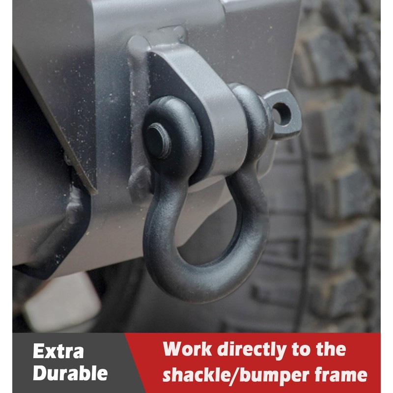 Weld on Shackle Clevis Mounts, for Most Vehicles Bumper Towing,
