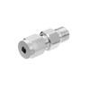 PATIKIL 1/8G x 4mm 304 Stainless Steel Compression Tube Fitting,