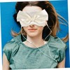 Outanaya Bowknot Shaped Silk Eye Mask Portable Travel Sleeping Mask