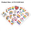 Ooopsiun 80 Pcs Rainbow Temporary Tattoos -10 Sheets Pride Tattoos