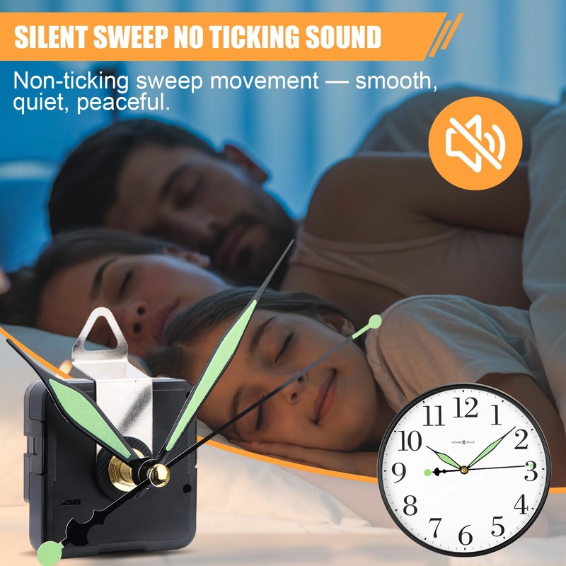 QLOUNI 16 Pack Quartz Clock Movement Mechanism Kit, Silent Sweep