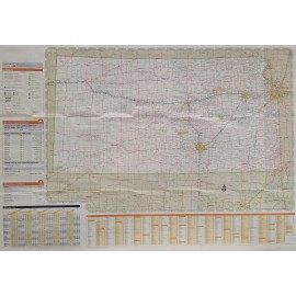 Kansas State Map by Rand McNally