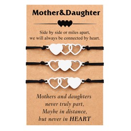 PINKDODO Mothers Day Gifts from Daughter Mom Gifts from Daughter Gifts from Mom, Matching Mom Mother Daughter Bracelet Set for 3 Best Mothers Day Gifts Ideas