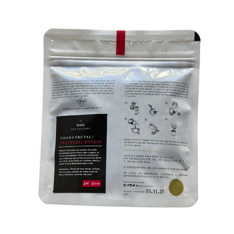 TESIS TISANA FRUTOS DEL BOSQUE CON PETALOS DE ROSA, MORAS,