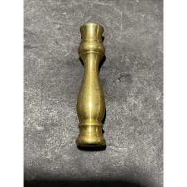 Unbranded VINTAGE 2 5/8” TALL UNF BRASS SPINDLE NECK 1/8 IPS THREADED 5/8 INCH WIDE