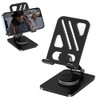YZLELEQ Adjustable Phone Stand with 360 Rotating Base Portable Foldable