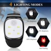 Clip On Flashlight Rechargeable 5 LEDs Hands Free 50 Lumens