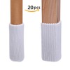 TEKEFT 20PCS Chair Leg Socks, Furniture Leg Feet Wood Floor