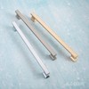 Alzassbg 5 Pack Brushed Satin Nickel Cabinet Pulls, 10 Inch(254mm)