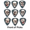 Funny Skull Guitar Picks Set of 9 Double Sided Harmony