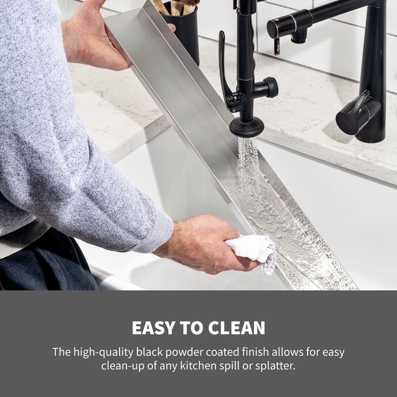 StoveShelf 30" Length Stainless Steel Finish Magnetic Shelf for Kitchen