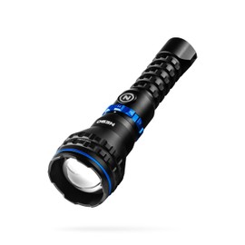 NEBO LUXTREME MZ60 Blueline Flashlight & Portable Charger | 1,000 Lumens, 5 Light Modes, 0.62 Mile Beam Distance, Rechargeable LED Flashlight, Waterproof & Durable, Includes USB-C Charging Cable