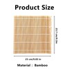 OBYJCA Sushi Mat Bamboo, Natural Bamboo Sushi Rolling Mat Sushi