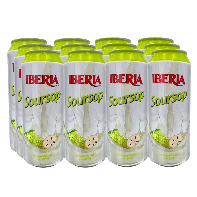 Iberia Soursop Juice Drink, 16.57 Fl Oz (Pack of 12)