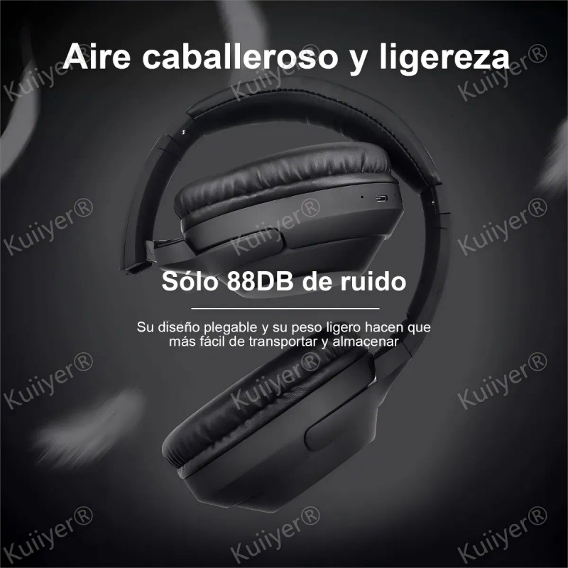 Audfonos Bluetooth Inalmbricos De Diadema Con Activa Cancelacin Ruido Y