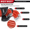 RDTRDT 28-Piece Hex Key Allen Wrench Set, SAE & Metric