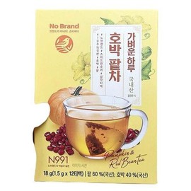 Light Day Pumpkin Red Bean Tea 1.5g x 12 tea bags x 3 b71853 (29268822) / 가벼운하루호박팥차 1.5g x 12티백 x 3개 b71853 (29268822)