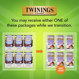 Twinings Superblends Adaptogens Calm Fig & Vanilla Flavoured Herbal Tea Caffeine- Free, 18 Tea Bags (Pack of 6)