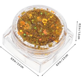Outanaya 4piezas Resplandecer Brillantina Para Cara y Cuerpo Brillantina De Gel Para Maquillaje De Fiesta Decoración De Uñas Accesorios Para Mujeres Uso Festivales