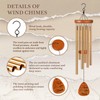 Leebbsin 40th Wedding Anniversary Wind Chime, Happy 40th Anniversary Romantic