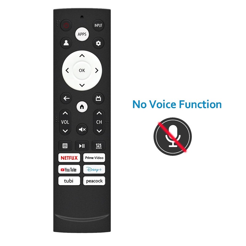 Replacement Remote Control for Hisense Smart Google TV, for Hisense