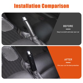 PIUGILH Handbrake Lever Cover Compatible with C6 Corvette 2005-2013 Accessories, Parking Brake Lever Decorative Protector (Piano Black)