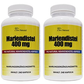 Milk Thistle Extract 400 mg (Per Capsule 80% Silymarin 320 mg) (Silymarin) 480 Capsules 2 Packs of 240 Capsules