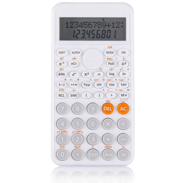 EooCoo 2-Line Standard Scientific Calculator, Cute Desk Accessories, Portable and