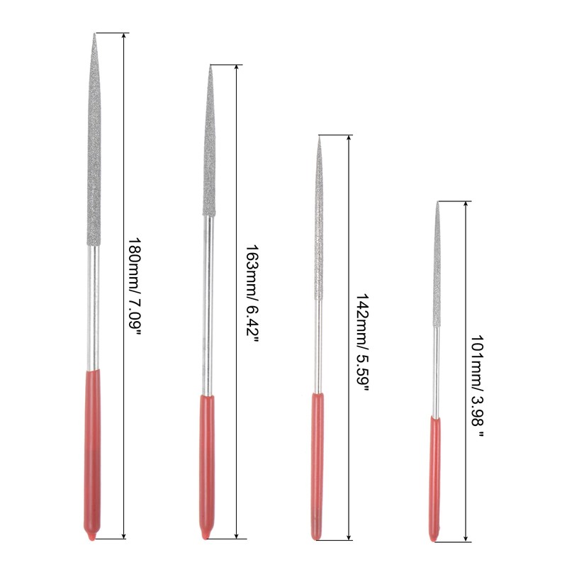sourcing map Tipped Bead Reamer Beading Set with Red Plastic
