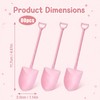 80Pcs Mini Shovel Spoons, Shovel Spoons for Desserts, Pink Plastic