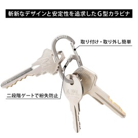 NITEIZE G Carabiner #1 Stainless Silver 2-Piece Small
