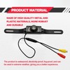 Pleoos Car License Plate Backup Camera, 8-Light Infrared Vehicle Camera,