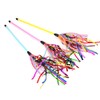 IUHKBH Tinsel Cat Wands, 3 PCS Shiny Teaser Wands Interactive