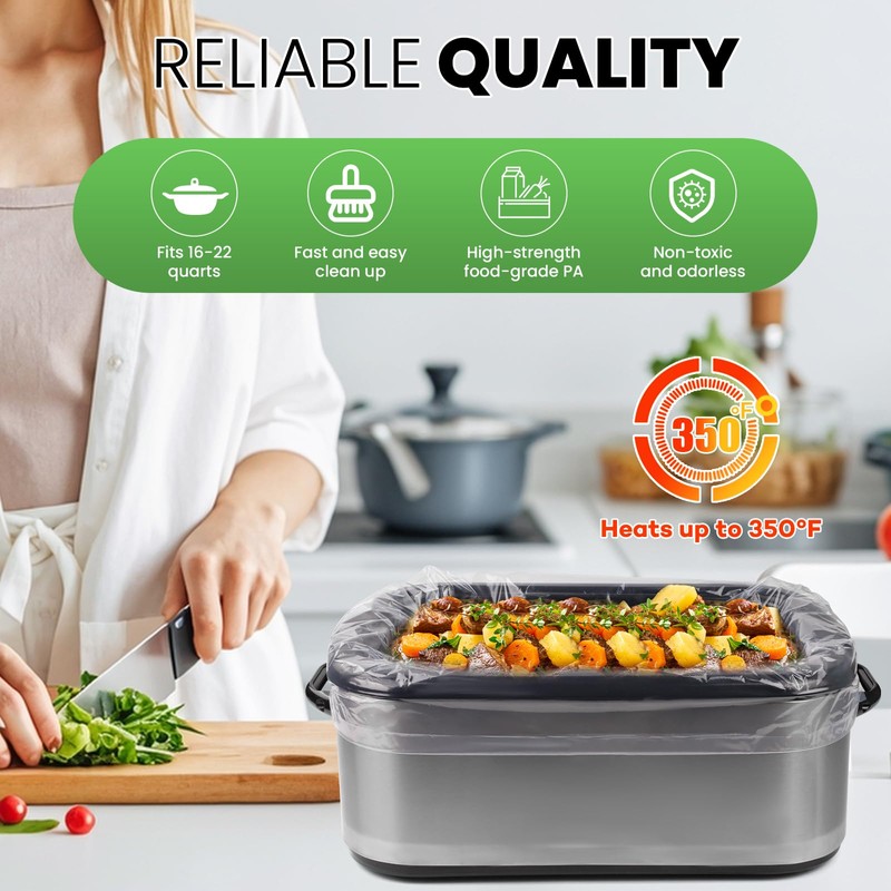CAREGY Electric Roaster Liners 34 x 18 Inch 30 Counts