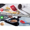 Silicone Spoon Rest for Stove Top Set of 2 -