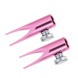 IWOWHERO 2pcs Dual-Sided Metal Pencil Sharpener for Eyebrow Lip Liners Eyeliners Compact Portable Cosmetic Tool U-Shaped Slots for Precise Shaping Stylish Makeup