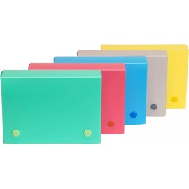 C-Line Index Card Case for 4 x 6 Inch Index Cards, Assorted Colors, Set of 24