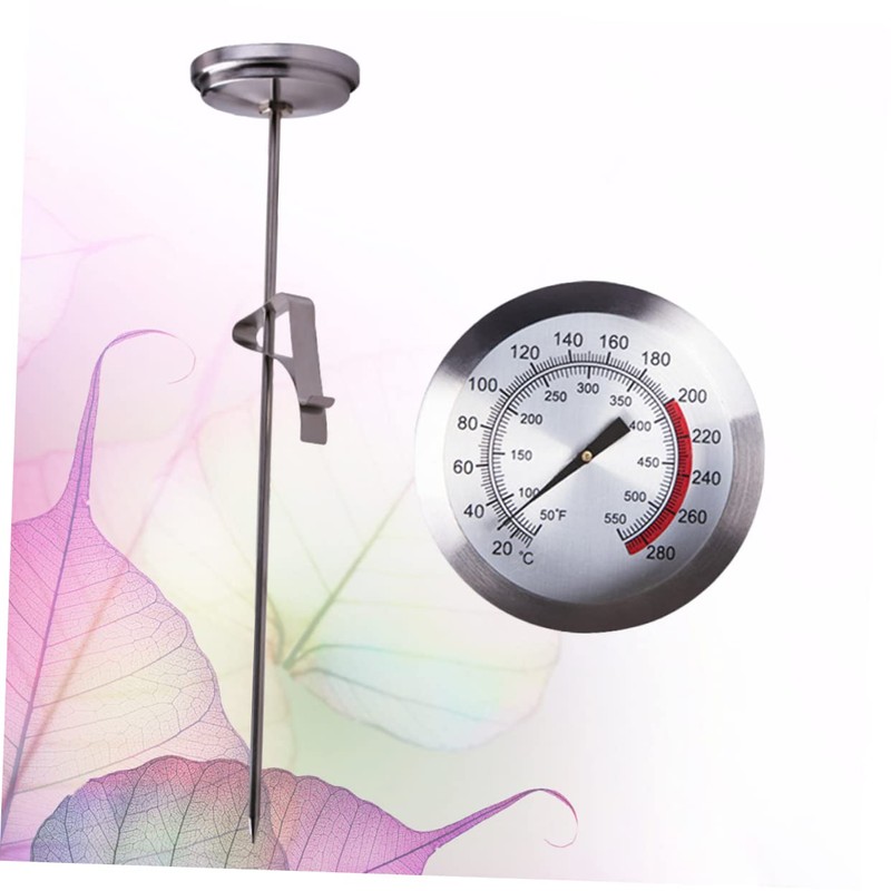 SHOWERORO 1pc Stainless Steel Cooking Thermometer for Accurate Food Temperature