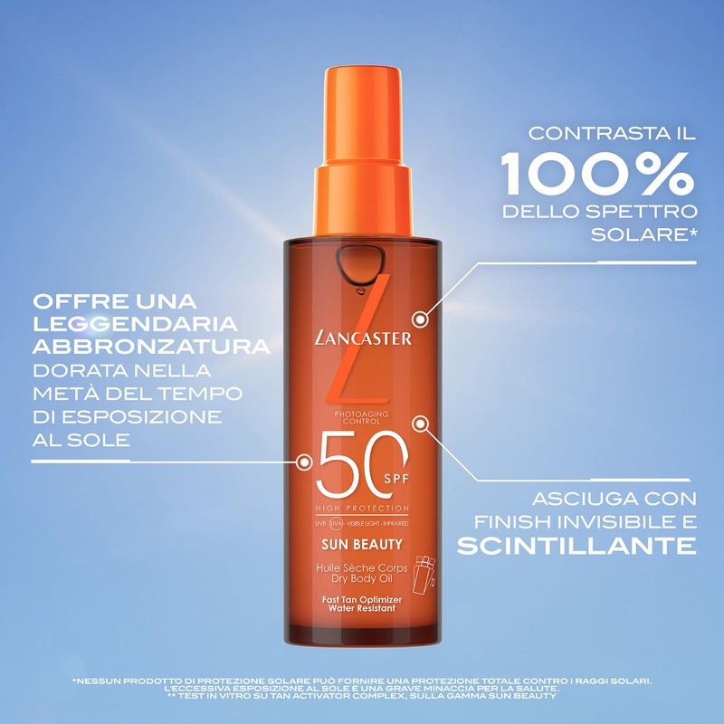 LANCASTER SUN BEAUTY Nourishing Sun Oil for Quick Tan SPF30