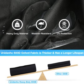 Smoker Cover for Pit Boss 3 Series Vertical Grill PBV3P1 PBV3D1 PBV3G1 Outdoor Wood Pellet Waterproof Zipper 600D Heavy Duty BBQ Grilling Accessory 73351