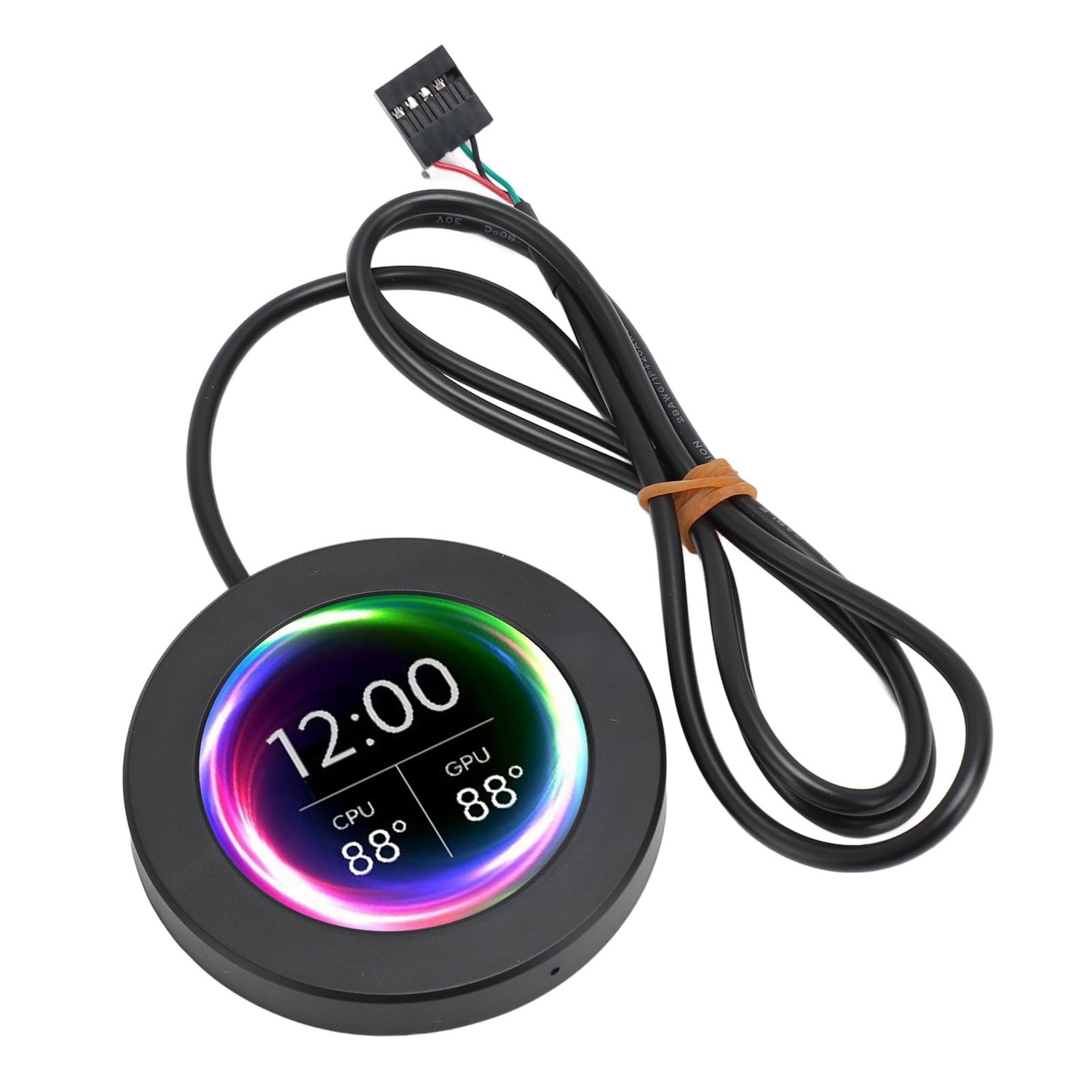 2.1inch AIO Computer Temp Monitor, CPU Cooler LCD Display Screen ...