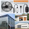 Hiorucet 12 Inch Wall Mounted Shutter Exhaust Fan for Garage,