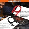 DUSCOKE 2PCS 14 AWG Double-Ended Alligator Clip Test Leads, 3.3ft/1m