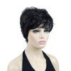 Lydell Short Straight Fluffy Full Synthetic Wigs with Bangs for