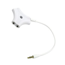 TEHAUX Port Headset Audio Splitter with Cable Practical Earphone Splitter Adapter for Sharing Audio Signals with Friends Compatible with Smartphones Tablets and Computers