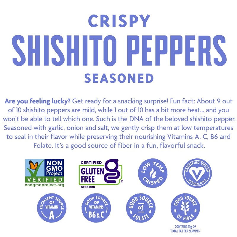 4 pack of Shishito Peppers: Seasoned